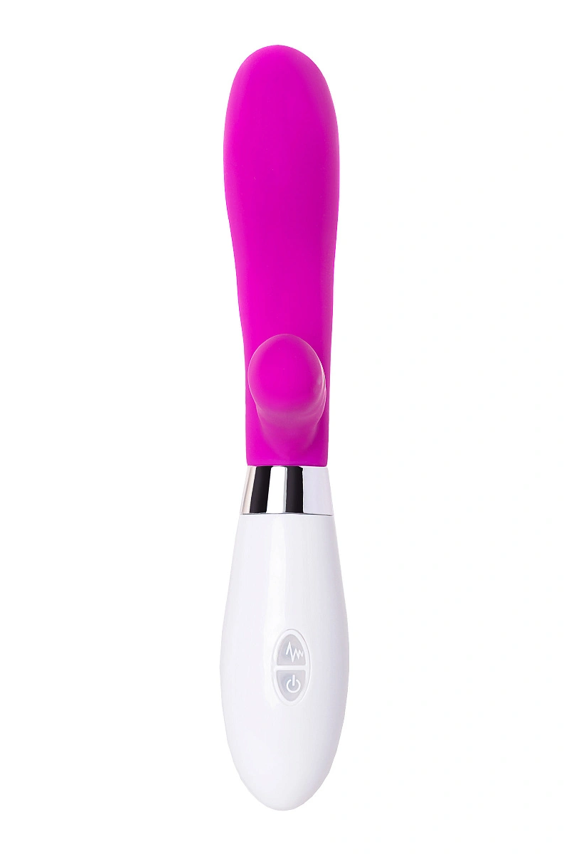 Вибратор с клиторальным стимулятором A-Toys by TOYFA Mady, силикон, розовый, 20,4 см