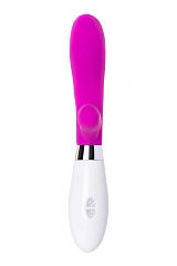Вибратор с клиторальным стимулятором A-Toys by TOYFA Mady, силикон, розовый, 20,4 см