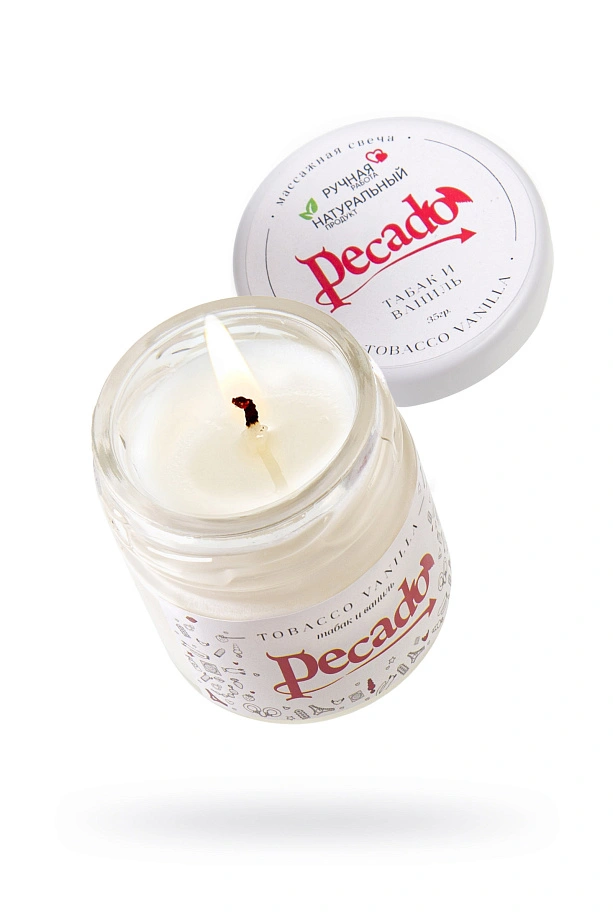 Массажная свеча "Табак и ваниль" (Tobacco Vanilla), 35 мл., Pecado