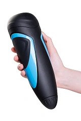 Мастурбатор нереалистичный Satisfyer Men One с регулировкой давления, силикон, чёрный, 25,5 см