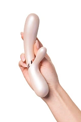 Вибратор Satisfyer Hot Lover Connect App с клиторальным стимулятором, золотистый, 20,4 см