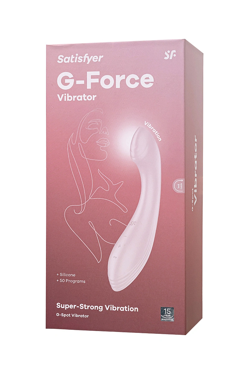 Вибратор для точки G Satisfyer G-Force, бежевый, 19 см