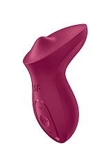 Вибратор с движущимся шариком Satisfyer Exciterrr, силикон, бордовый