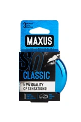 Презервативы Maxus Classic, классические, латекс, железный кейс, 3 шт.