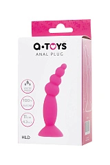 Анальная втулка A-Toys by TOYFA Hild, силикон, розовый, 11 см