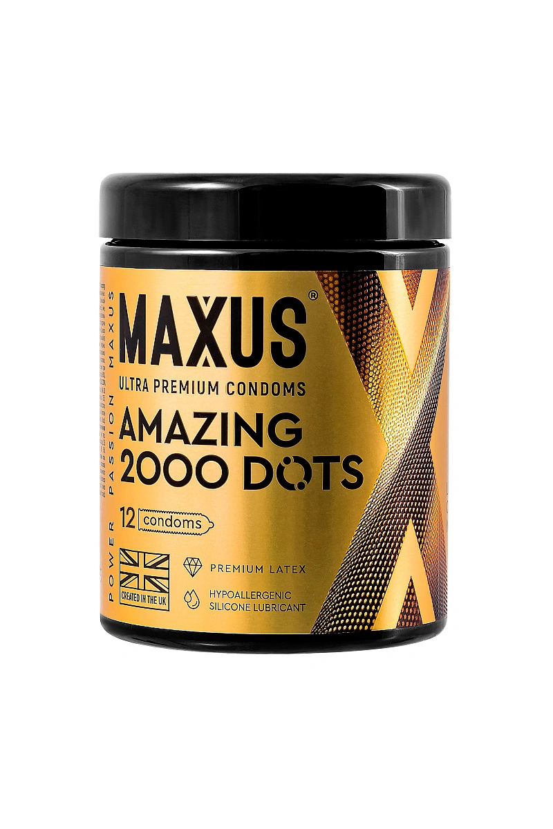 Презервативы Maxus Amazing,  латекс,текстурированные 12 шт.