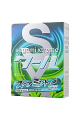 Презервативы Sagami, xtreme, Mint, латекс, 19 см, 5,2 см, 3 шт.