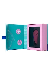 Вибровкладыш в трусики Satisfyer Sexy Secret Connect App, силикон, бордовый, 8,5 см