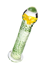 Нереалистичный фаллоимитатор Sexus Glass Snake, стекло, прозрачный, 16,5 см
