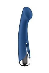 Вибратор для точки G  с ротацией Satisfyer Spinning G-Spot 1, силикон, синий, 16,8 см