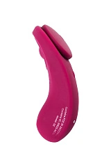 Вибровкладыш в трусики Satisfyer Sexy Secret Connect App, силикон, бордовый, 8,5 см