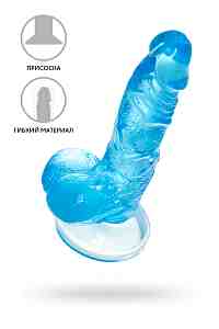 Реалистичный фаллоимитатор  Indy, голубой, A-Toys by TOYFA