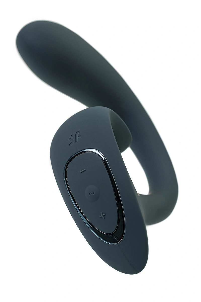 Вагинально-клиторальный вибратор Satisfyer G for Goddess 1, темно-серый, 27 см