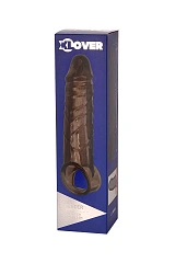 Насадка XLover by TOYFA, для увеличения размера, TPE, черная, 15,5 см