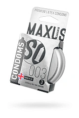 Презервативы Maxus 003, ультро-тонкие, железный кейс, 3 шт.