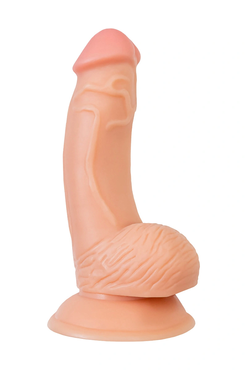 Реалистичный фаллоимитатор RealStick Nude Rolo, PVC, телесный, 17 см