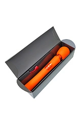 Вибромассажер Fun Factory VIM VIBRATING WAND, силикон, оранжевый, 31,3 см