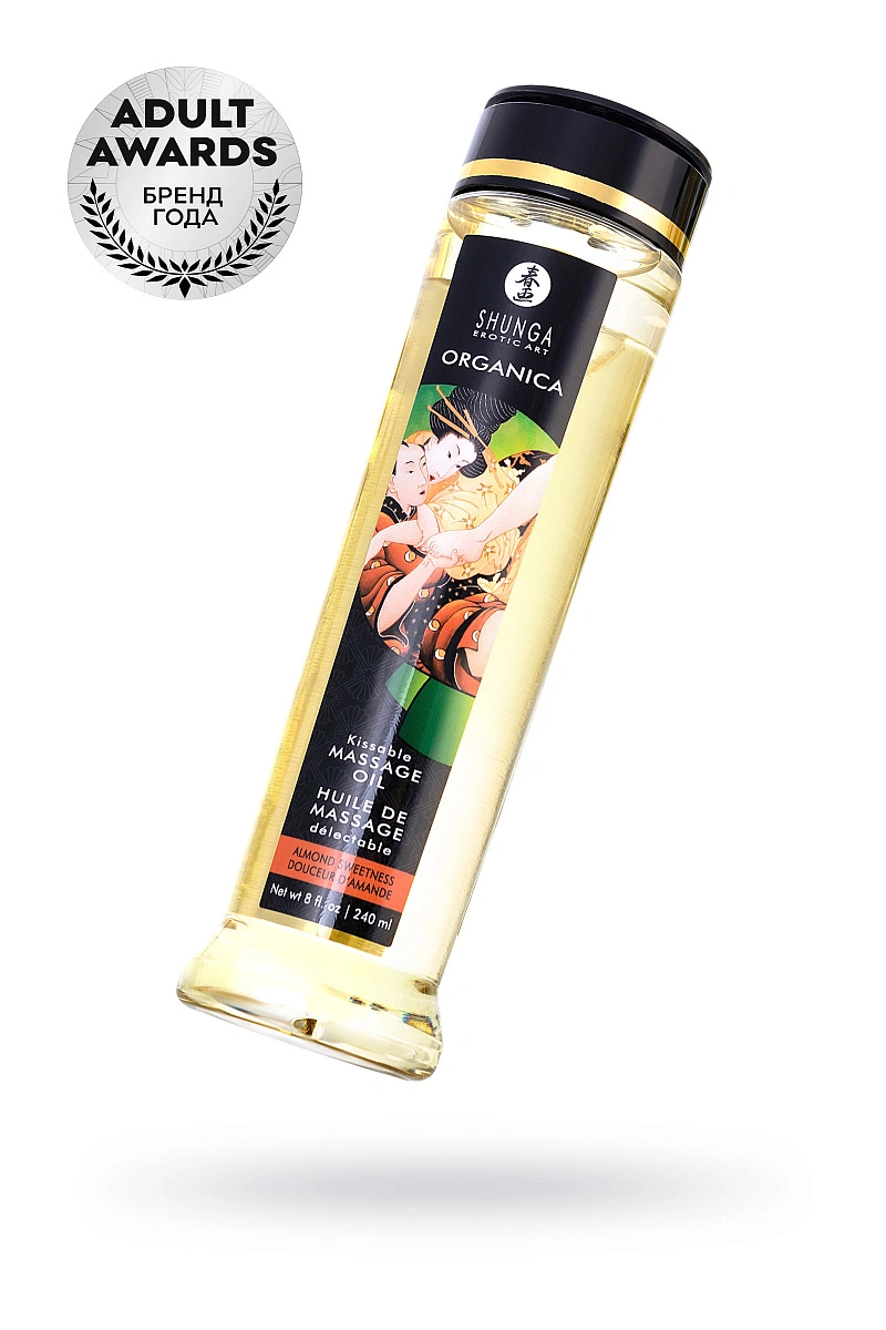 Масло массажное Shunga Organica «Миндальная сладость» (Almond Sweetness), 240 мл