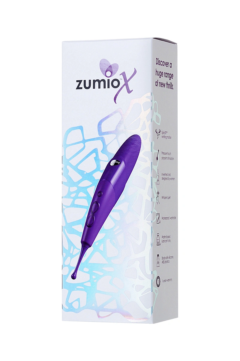 Стимулятор клитора с ротацией Zumio X,фиолетовый,ABS пластик, 18 см