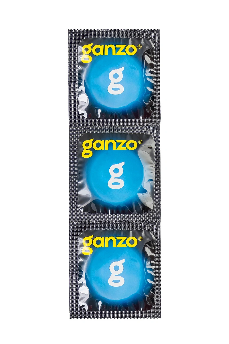 Презервативы  GANZO XXL увеличенные, латекс, 19 см, 5,5 см, 3 шт.