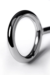 Насадка на пенис с анальной втулкой Metal by TOYFA, металл, серебристый, размер М