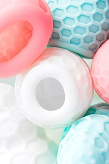 Мастурбатор A-Toys Flaff, TPE, бирюзовый, 8см, Ø 2,9 см