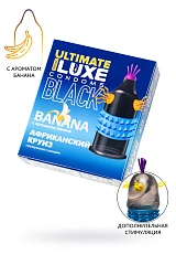 Презервативы Luxe, black ultimate, «Африканский круиз», банан, 18 см, 5,2 см, 1 шт.