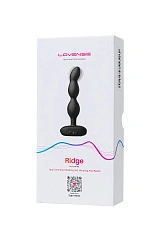 Анальный стимулятор LOVENSE Ridge, силикон, черный,17,2 см