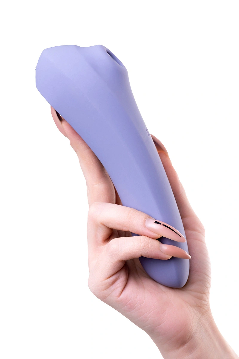 Вакуум-волновой стимулятор клитора Satisfyer Dual Pleasure Connect App, силикон, сиреневый, 17,9 см