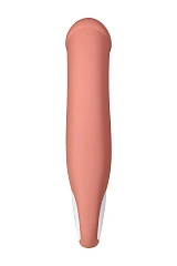 Нереалистичный вибратор Satisfyer Master, силикон, бежевый, 23,5 см.