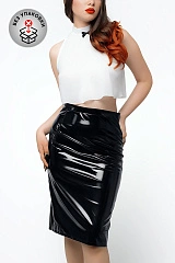 Костюм официантки Erolanta Vanessa (юбка, топ) черно-белый (50-52)