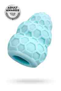 Мастурбатор A-Toys Flaff, TPE, бирюзовый, 8см, Ø 2,9 см