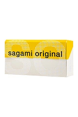 Презервативы Sagami, original 0.02, полиуретан, ультратонкие, EXTRA LARGE, 12 шт.