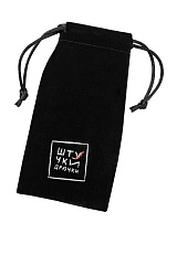 Мешочек бархатный с логотипом "Штучки-Дрючки" для втулок, черный, 6*13