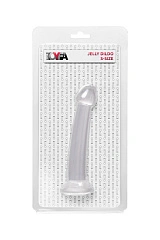 Нереалистичный фаллоимитатор Jelly Dildo S Toyfa Basic, TPE, прозрачный, 15,5 см