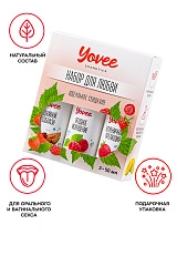 Набор гелей-смазок Yovee для любви (721004+721008+721010), вкус (клубн+клубн/дыня+малин/мята),3х50мл