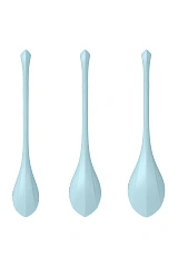 Набор вагинальных шариков Satisfyer YONI Power 2, силикон, голубой