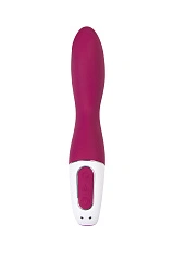 Вибратор с подогревом Satisfyer Heated Thrill Connect App, бордовый, 20,6 см