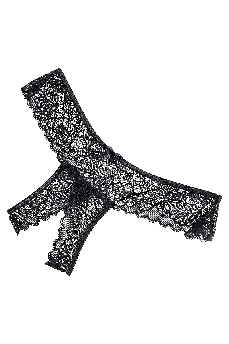 Трусы Eromantica, Juno, с доступом, черные