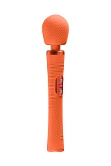 Вибромассажер Fun Factory VIM VIBRATING WAND, силикон, оранжевый, 31,3 см