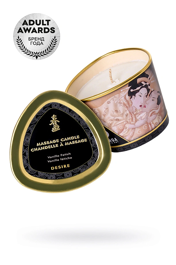 Массажное аромамасло в виде свечи «Желание. Ванильный фетиш» (Desire.Vanilla Fetish), 170 мл, Shunga