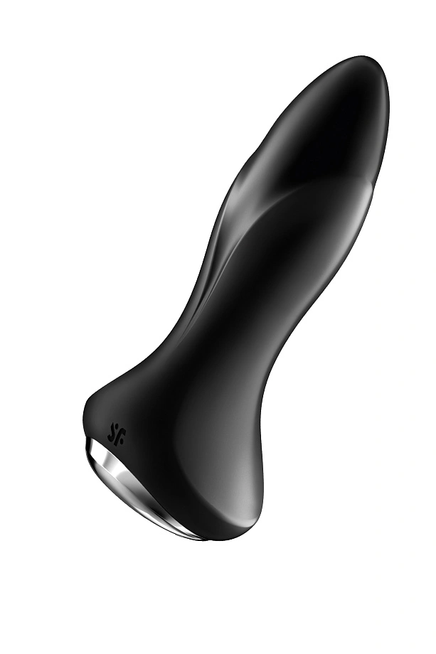 Анальный вибратор Satisfyer Rotator Plug 1+ Connect App, силикон, черный, 13,5 см