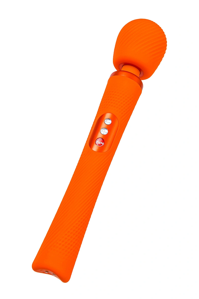 Вибромассажер Fun Factory VIM VIBRATING WAND, силикон, оранжевый, 31,3 см