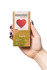 Презервативы masculan  ORGANIC № 10 утонченные, 18,5 см, 5.3 см, 10 шт.