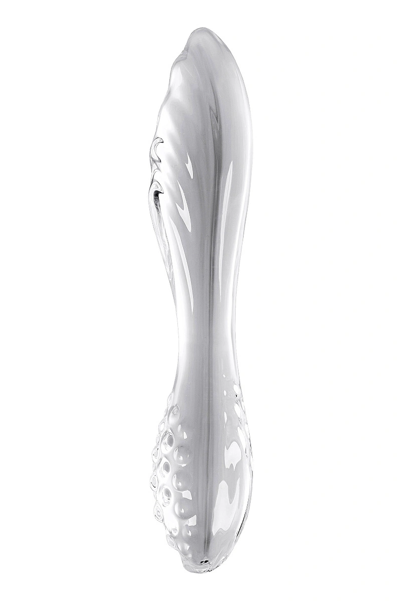 Двусторонний фаллоимитатор Satisfyer Dazzling Crystal 1, стекло, прозрачный, 18,5 см