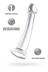 Нереалистичный фаллоимитатор Jelly Dildo S Toyfa Basic, TPE, прозрачный, 15,5 см