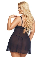 Комбинация и стринги SoftLine Collection Berta, синий