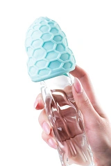 Мастурбатор A-Toys Flaff, TPE, бирюзовый, 8см, Ø 2,9 см
