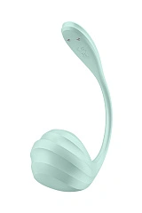 Виброяйцо Satisfyer Smooth Petal Connect App, мятное, 6,5 см