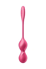 Вагинальные шарики с вибрацией Satisfyer Love Birds 2 Connect App, с пультом ДУ, красный, 22,2 см